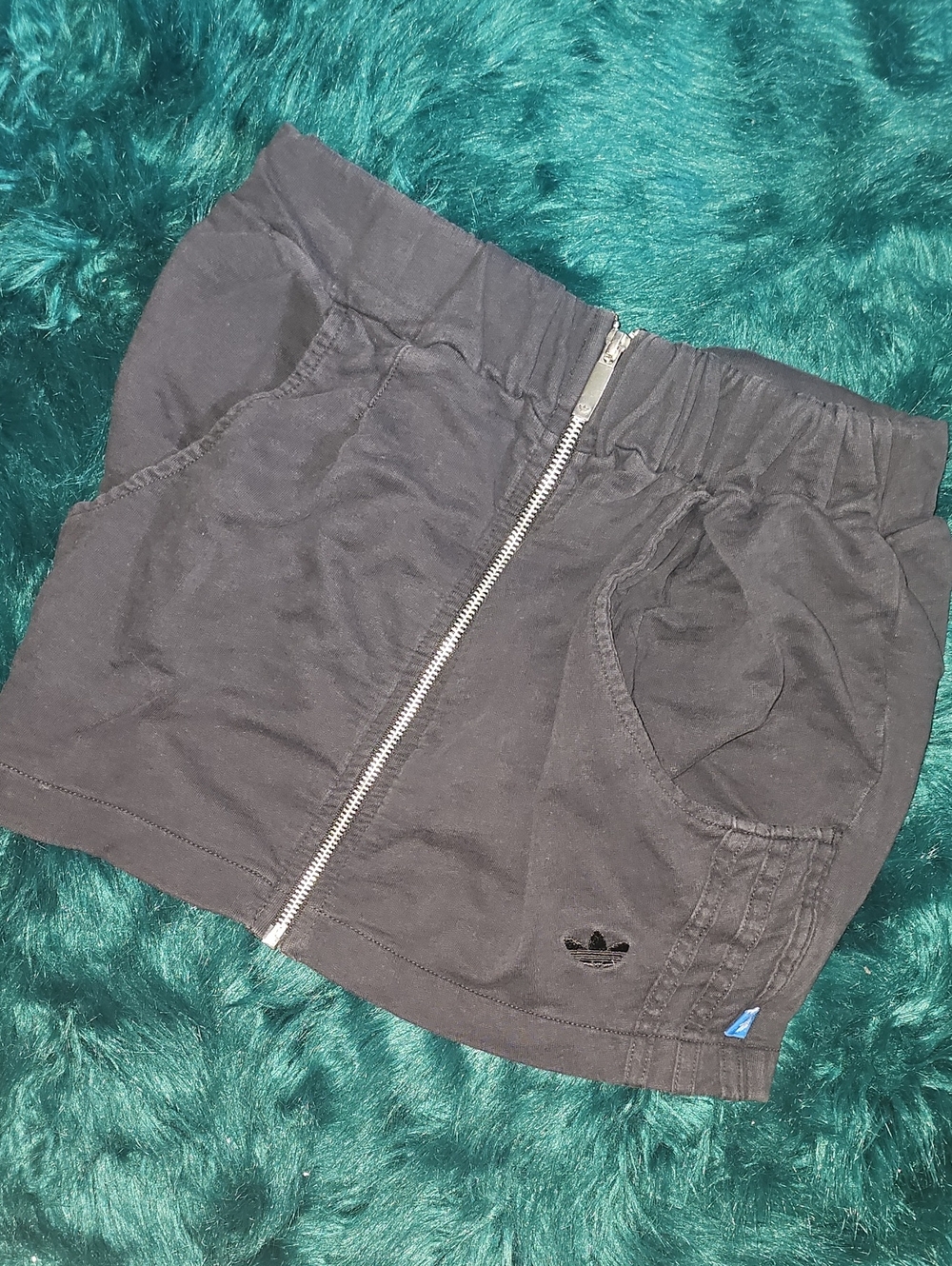 Adidas zip up sweater style skirt y2k